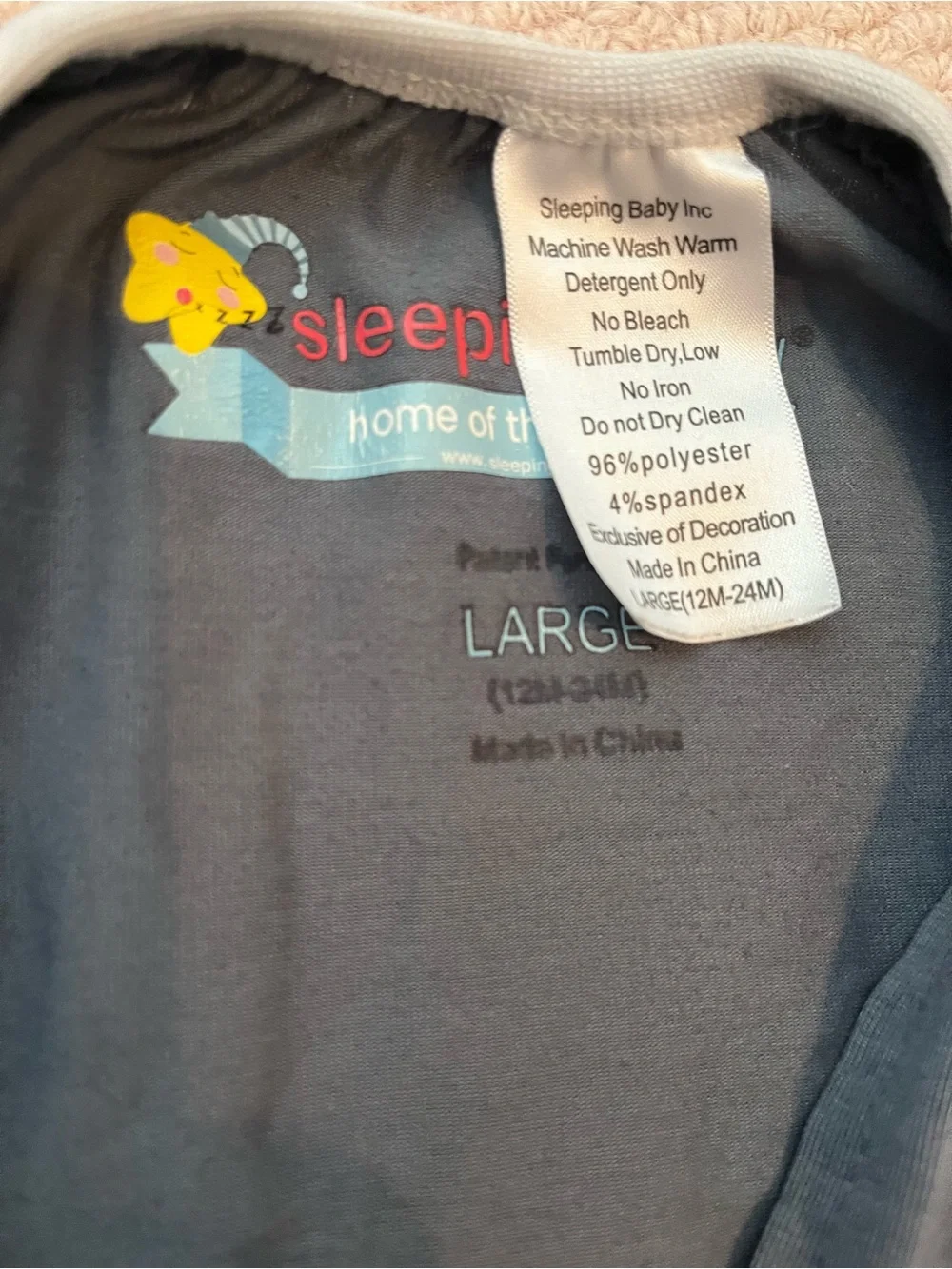Kids grey Sleep Sack Swaddle - Soft Cozy Pajama Sack